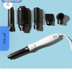 White and Black Hair Styling Tool Set bondi boost airstyler everlast